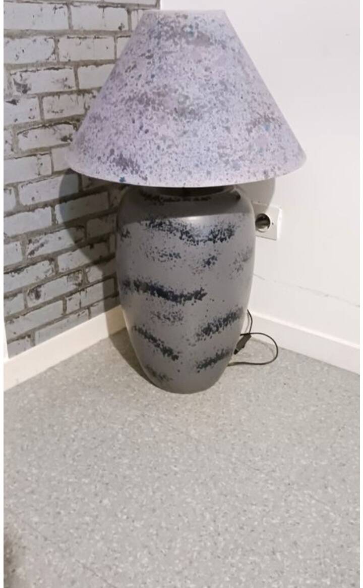 Exceptional XL Lamp Yves Halard Paris - Vintage Ceramic - 75cm