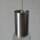 Glass ceiling light with a metal frame, 1960s, Germany