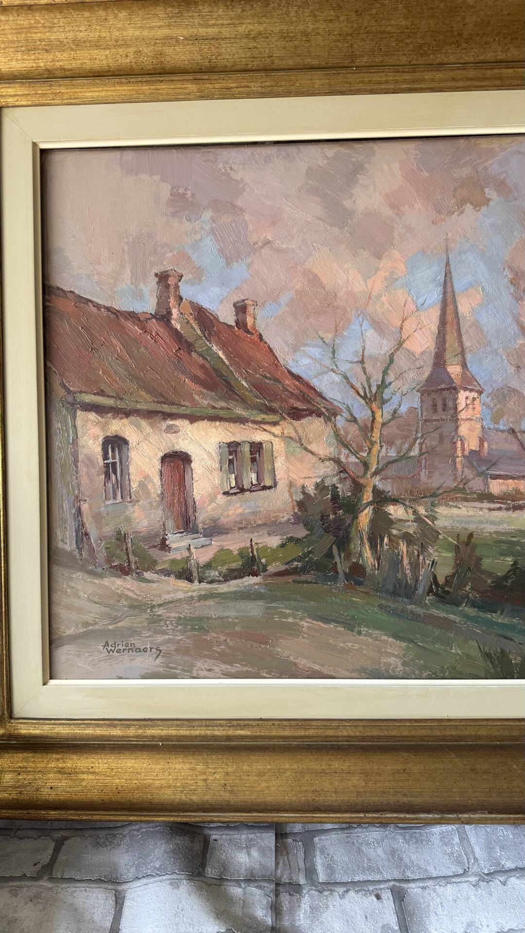 Oil on panel - adrien wernaers (1899-1977)