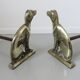 Pair of "dog" channels in solid bronze 30/40