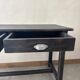 Black table with 2 drawers
