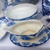 Magnifique ancien service semi porcelaine anglaise Ridgways modèle rose