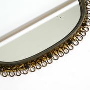 Mid century brass wall mirror by Josef Frank for Svenskt Tenn Sweden