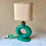 Table lamp in art ceramic Bordeaux