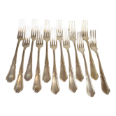 Lot de 12 fourchettes de table St Médard