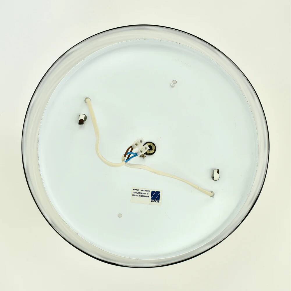 Vintage Artigianato Muranese Murano Flush Mount Ceiling Light