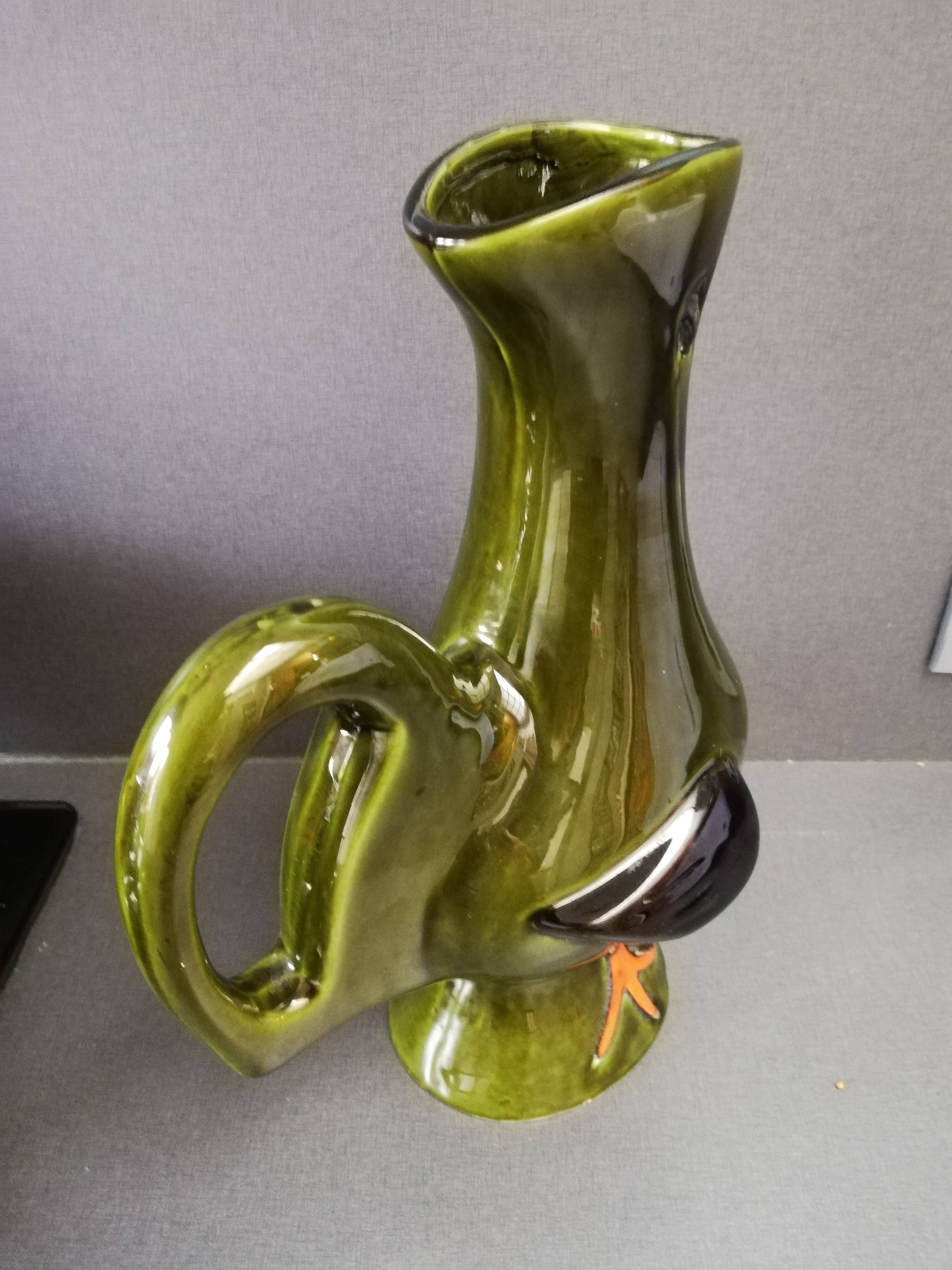 Vase pitcher ceramic by Cocorico Ploet - Modernist Laval