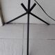 Black iron floor lamp