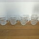 4 mugs en verre transparent