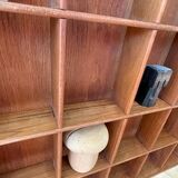 Scandinavian teak locker shelf