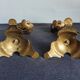 Set of two cherub cherub candlesticks