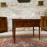 Mahogany dressing table for men stamped Roussens J. I Louis XVI period, 18th century