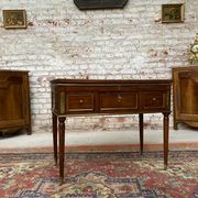 Mahogany dressing table for men stamped Roussens J. I Louis XVI period, 18th century