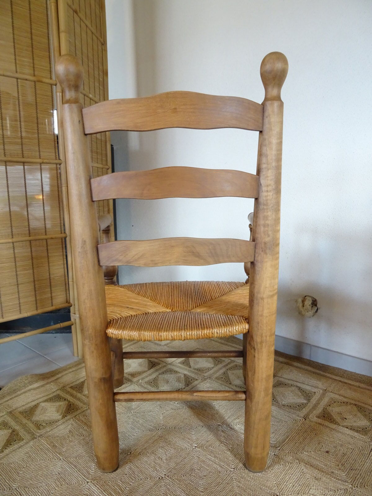 Pair of mulched brutalist armchairs