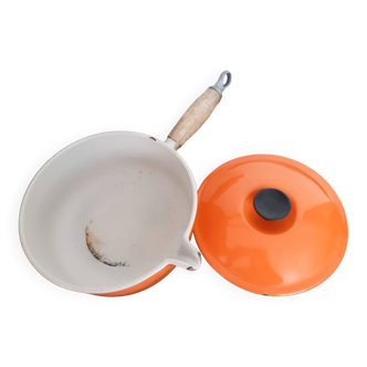 Casserole Le Creuset with lid, 20 cm , cast iron , wooden handle