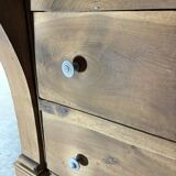 Old raw wood chest of drawers