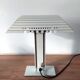 Desk lamp in white lacquered aluminum 1980 Aluminor.