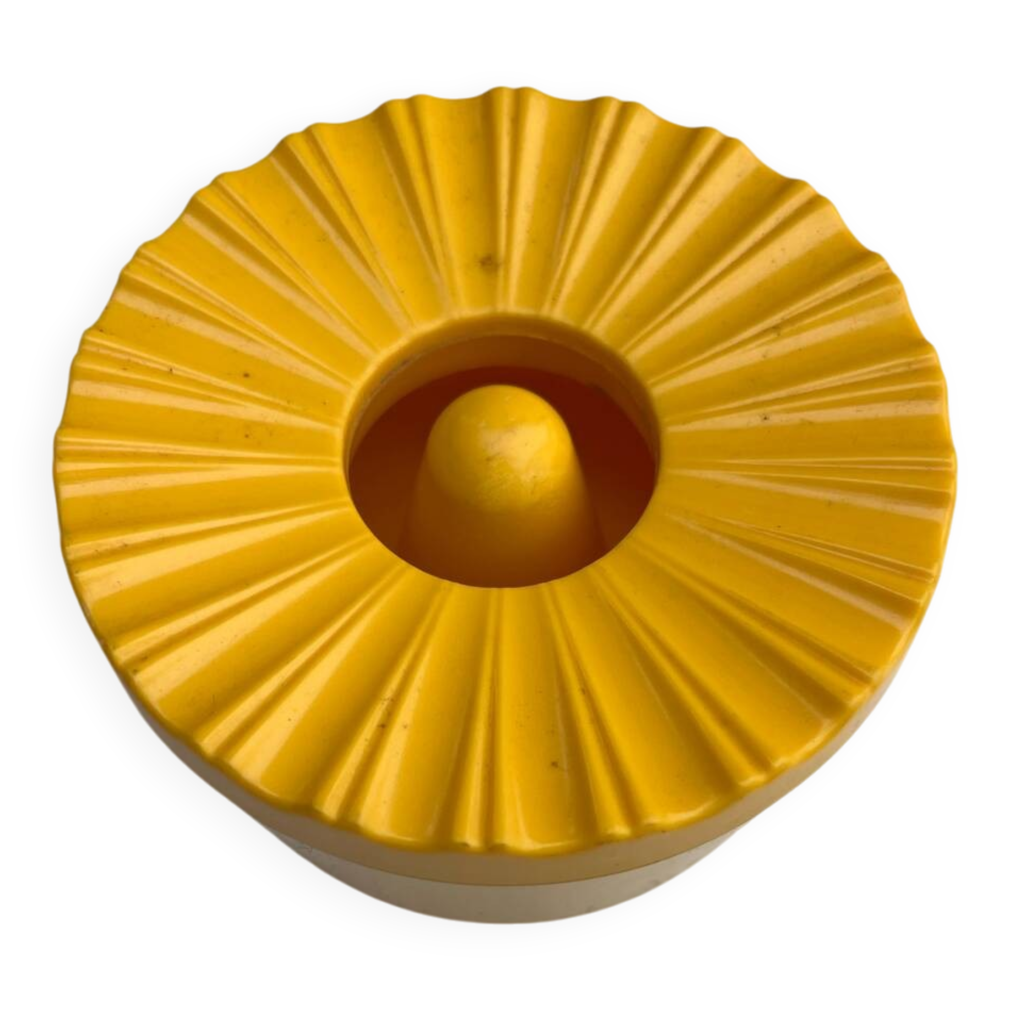 EREF yellow vintage ashtray