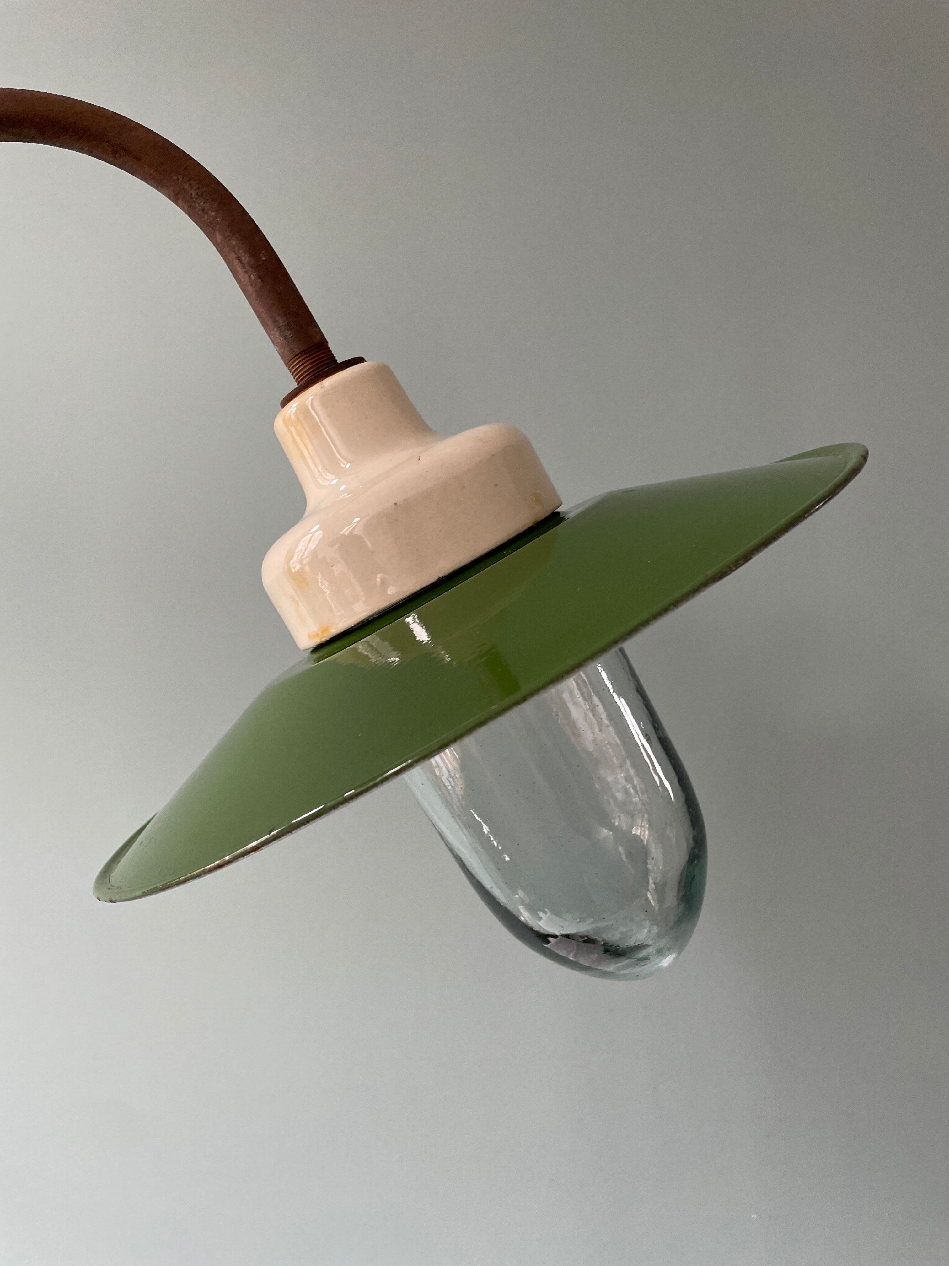 Pair of wall lamps gooseneck