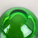 Murano Glass Bullicante "Green" Bowl Element Shell Ashtray Murano, Italy, 1970s