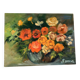 Tableau bouquet de fleurs huile sur toile signée