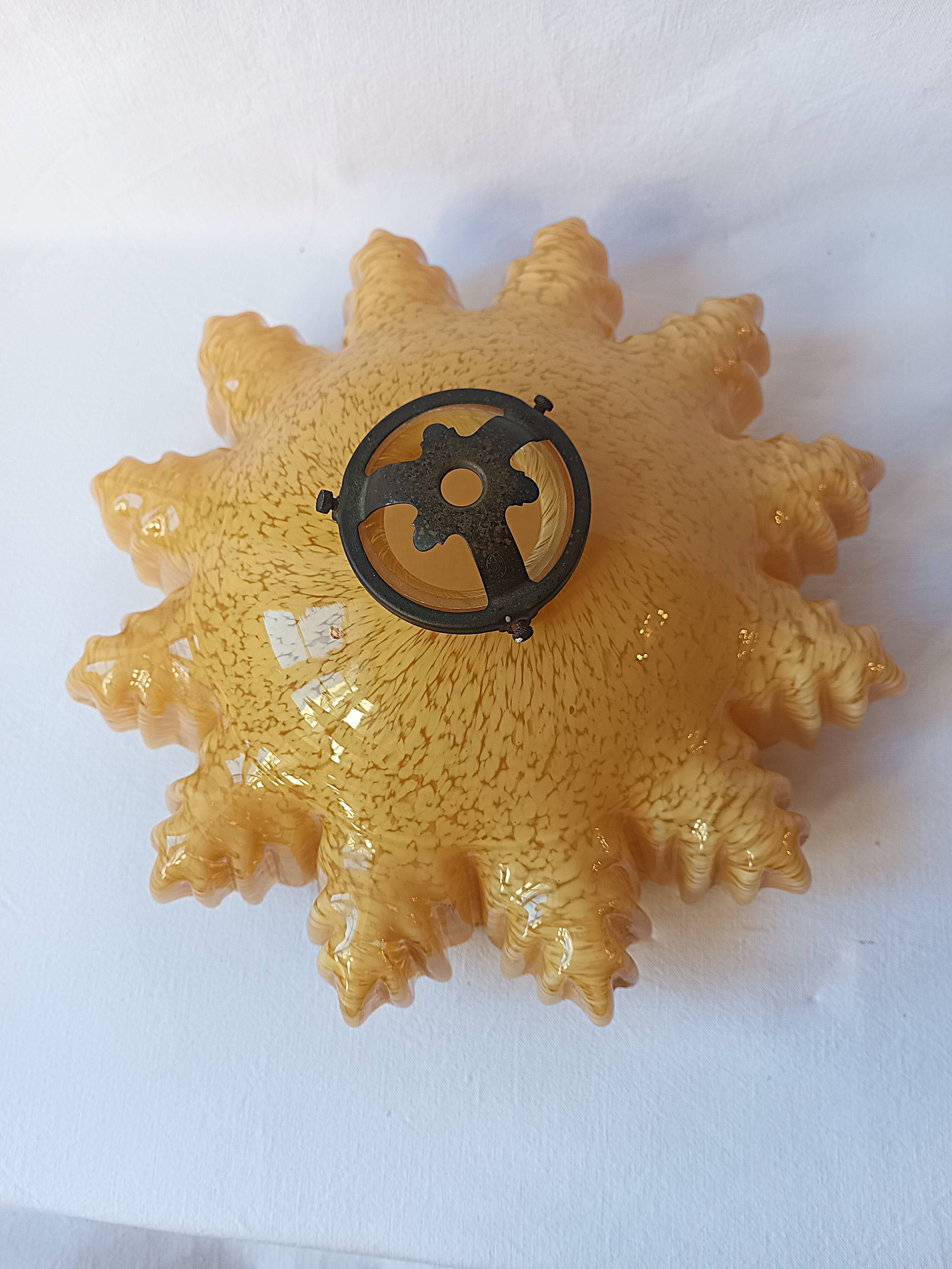 Old abat-jour clichy chandelier rises and lowers claw suspension