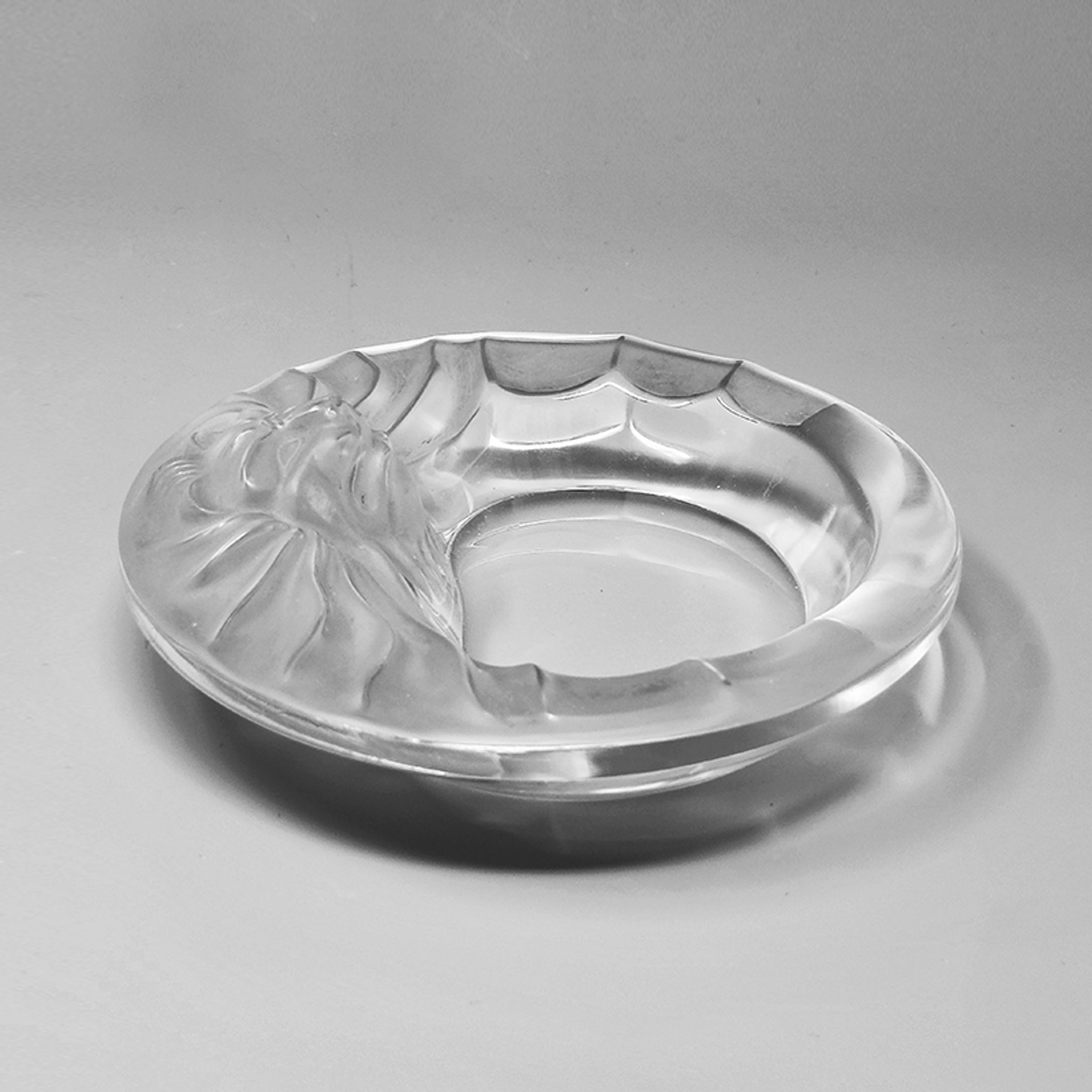 1970s Smoking Set  by Lalique. Signed on The Bottom. Made in France