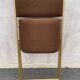 Chaise pliante dorée lafuma velours damier  60/70’s