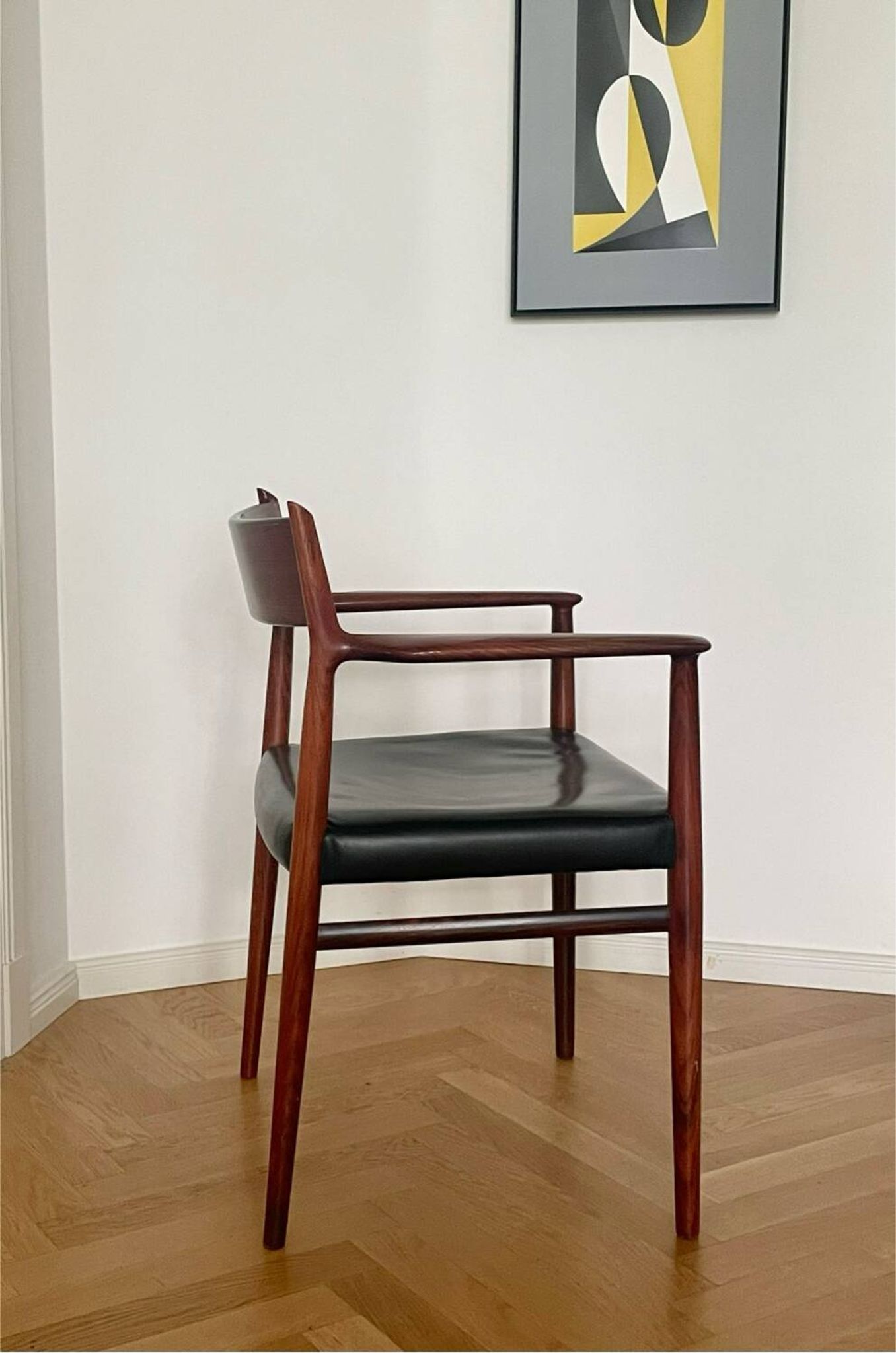 Fauteuil Arne Vodder en palissandre par Sibast 1960
