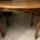 Oak table with ears from the 1950s.