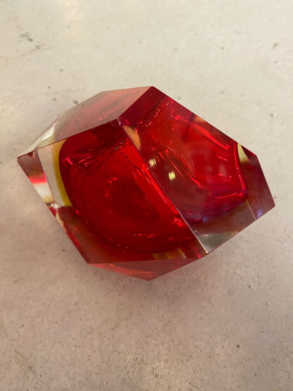 Sommerso Murano ashtray