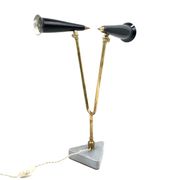 Mid-century double light table lamp, Italy 1960s