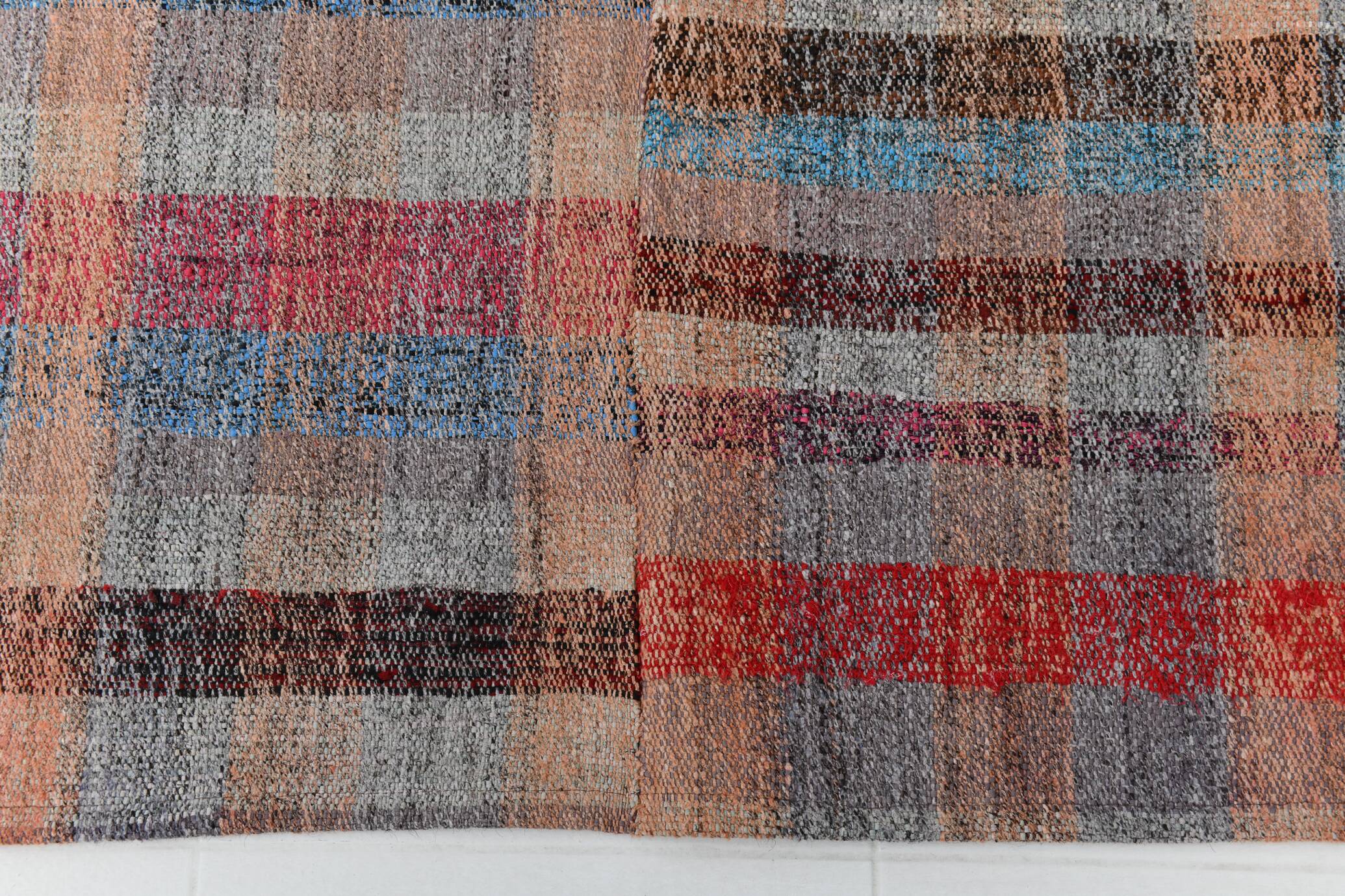 5x8 Shades Of Multicolor Handmade Kilim Rug, 160x258Cm