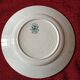 8 Plates Flat Earthenware Old Iron Earth Saint Amand Model Carnations.