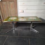 Vintage coffee table in glazed ceramic from the 1960s.