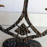 Bougeoir brutaliste en bronze