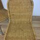 Vintage cantilever chairs in chrome and rattan