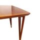 Table basse Lauritz Larsen, cerisier, Danemark années 60