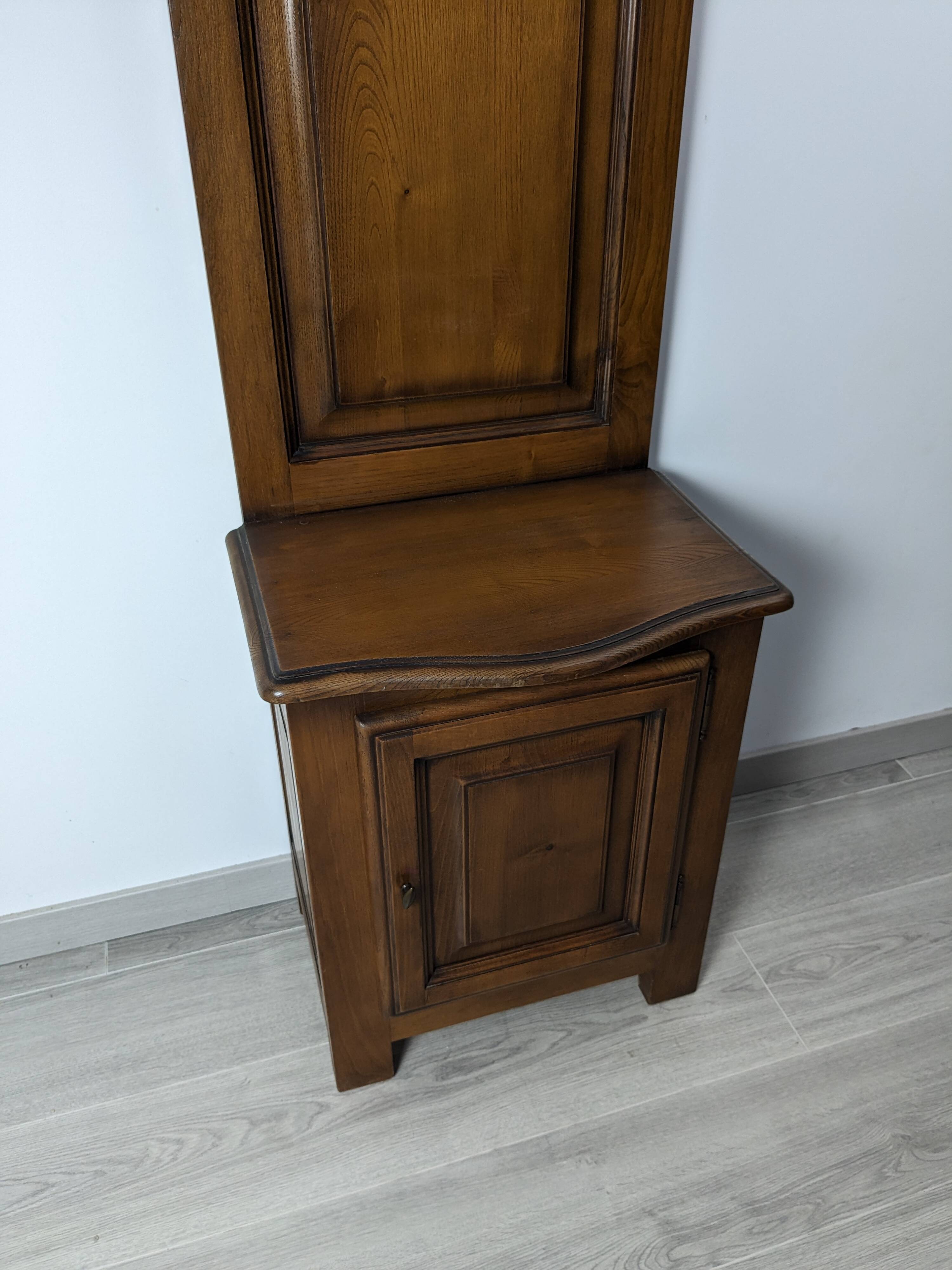 Old 19th century solid oak entrance cabinet
