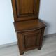 Old 19th century solid oak entrance cabinet