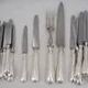 Sfam 24 knives, 12 table knives + 12 dessert cheese knives + carving service.