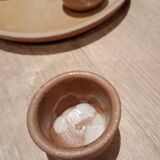 Mini iridescent vintage stoneware mugs