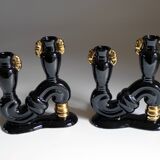 Pair of midcentury candlesticks