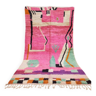 Tapis bérbere coloré fait main traditionnelle 250cmx150cm