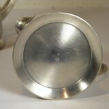 Silver-plated metal coffee pot and milk jug