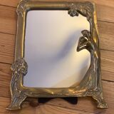 Miroir à poser encadrement laiton