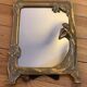 Mirror to install brass frame
