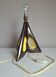 Vintage ceramic lamp, antique lighting fixture