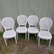 4 chaises anciennes bois et cannage
