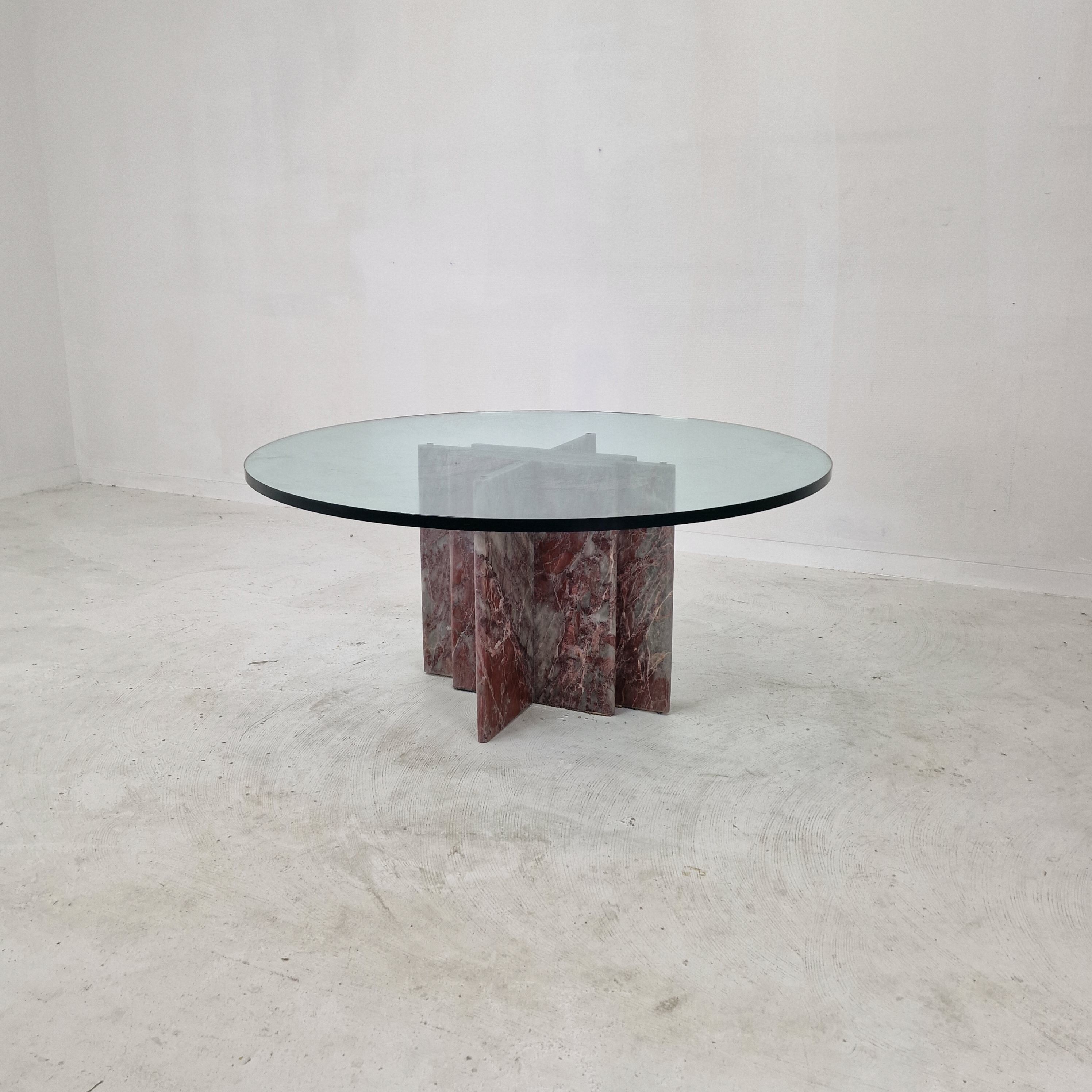 Italian Marble Coffee Table, 1980's